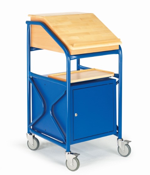 ROLLCART 09-5052 Stehpult mit Stahlblechschrank